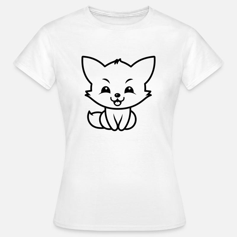 Ræv - Dame-T-shirt - hvid