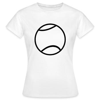 Balle de tennis - T-shirt Femme - blanc - Devant - AI Model Female 172 dark (172cm)