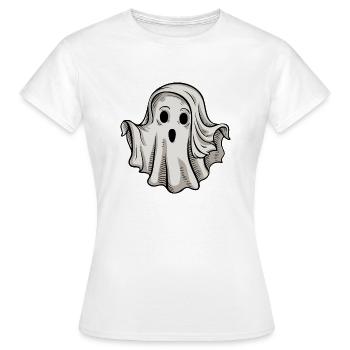 Fantôme Halloween Fantôme - T-shirt Femme - blanc - Devant - AI Model Female 172 dark (172cm)
