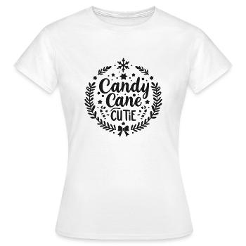 Zuckerstange Süße - Frauen T-Shirt - Weiß - Vorne - AI Model Female 172 dark (172cm)