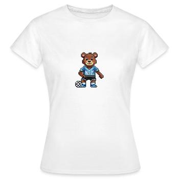 La saga de l’ours - FOOTBALL - T-shirt Femme - blanc - Devant - AI Model Female 172 dark (172cm)