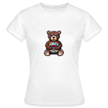 La saga de l’ours - VIN - T-shirt Femme - blanc - Devant - AI Model Female 172 dark (172cm)
