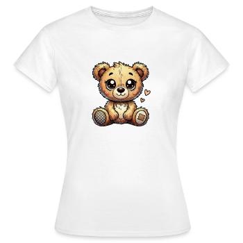 Nounours - T-shirt Femme - blanc - Devant - AI Model Female 172 dark (172cm)