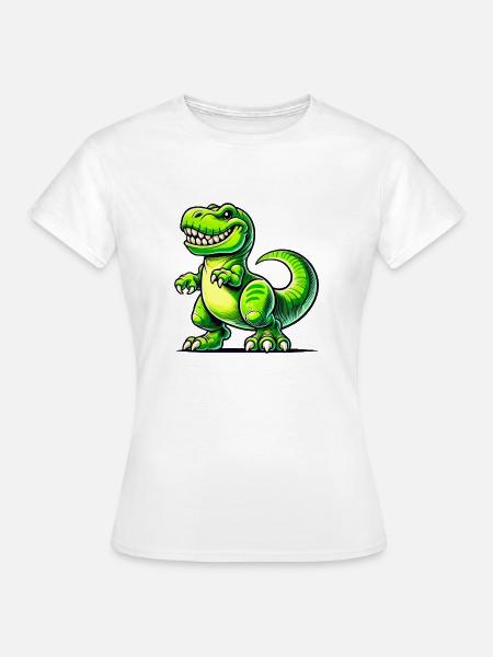 Dinosaurier T-Rex - Frauen T-Shirt - Weiß