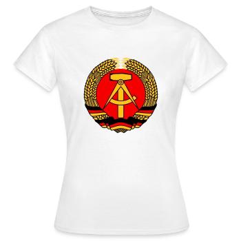 emblème ddr rda - T-shirt Femme - blanc - Devant - AI Model Female 172 dark (172cm)