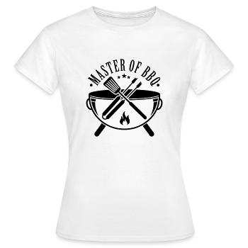 Master of BBQ - Frauen T-Shirt - Weiß - Vorne - AI Model Female 172 dark (172cm)