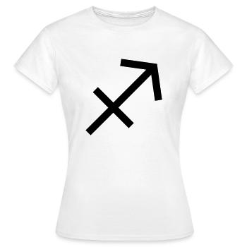Schütze - Frauen T-Shirt - Weiß - Vorne - AI Model Female 172 dark (172cm)