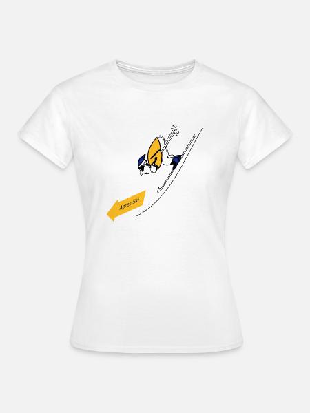 Apres ski - Frauen T-Shirt - Weiß