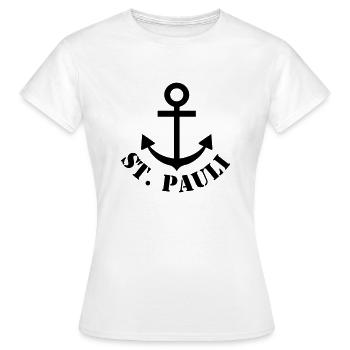 st. pauli - T-shirt Femme - blanc - Devant - AI Model Female 172 dark (172cm)