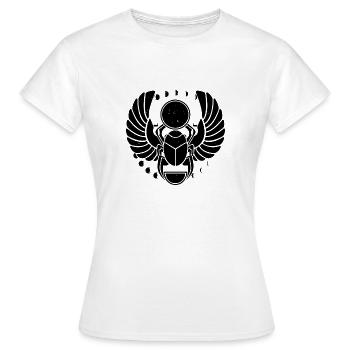 Ägyptischer - Frauen T-Shirt - Weiß - Vorne - AI Model Female 172 dark (172cm)