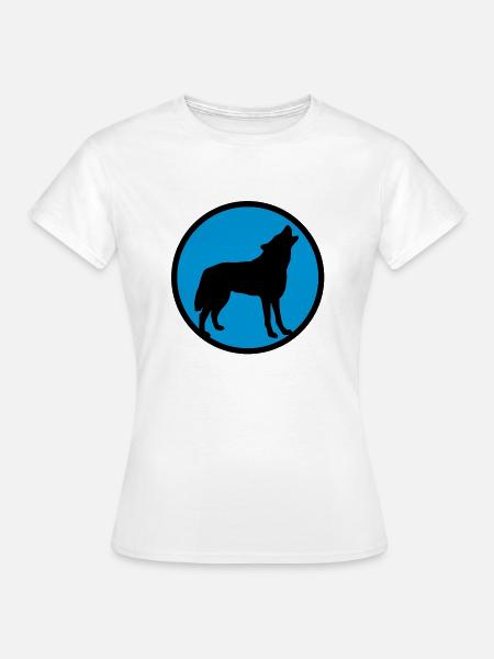 wolf_092011_d_2c - Frauen T-Shirt - Weiß
