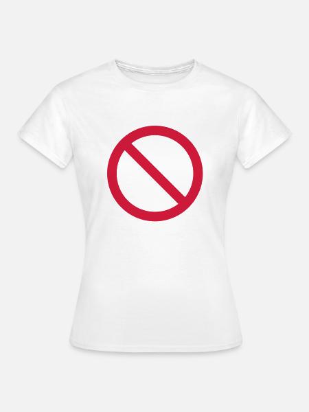 verboten_f1 - Frauen T-Shirt - Weiß