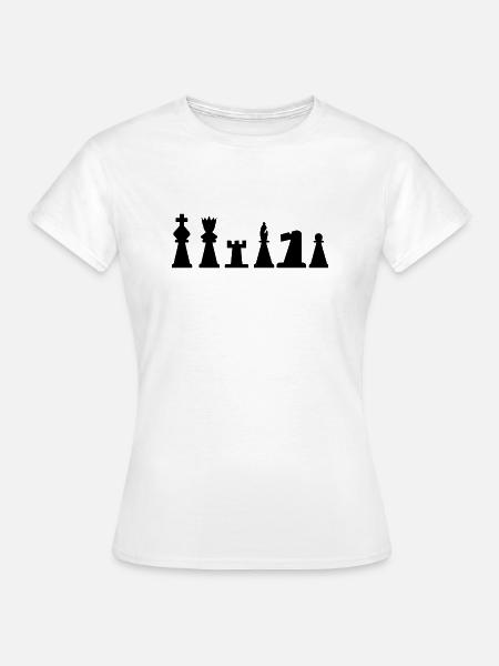 chess, game - Frauen T-Shirt - Weiß