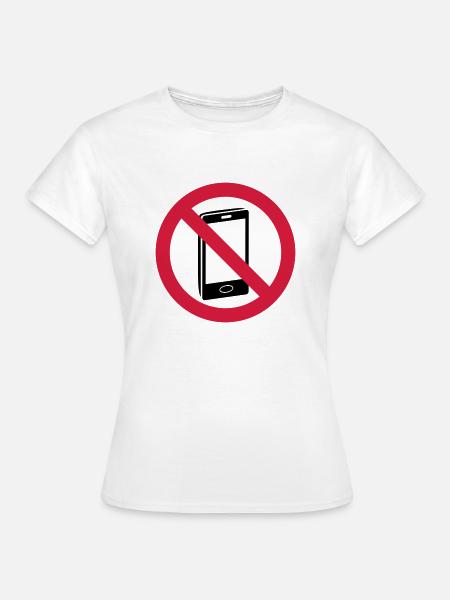 Handy verbot - Frauen T-Shirt - Weiß