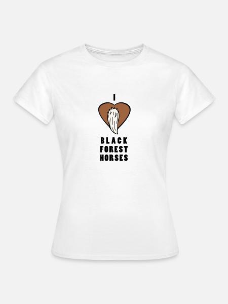 BLACK FOREST HORSE 2 - Frauen T-Shirt - Weiß