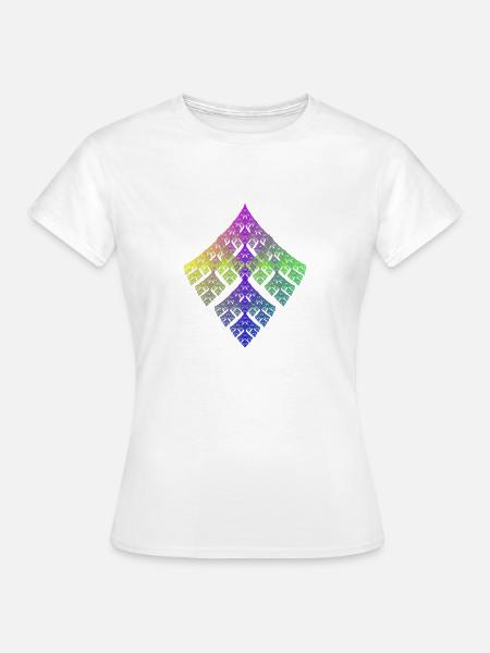 Fraktal - Frauen T-Shirt - Weiß