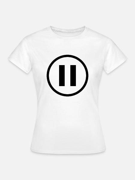 Pause black - Frauen T-Shirt - Weiß