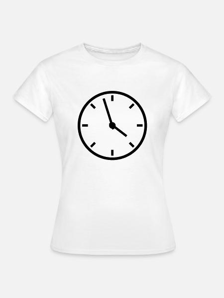 uhr_f1 - Frauen T-Shirt - Weiß