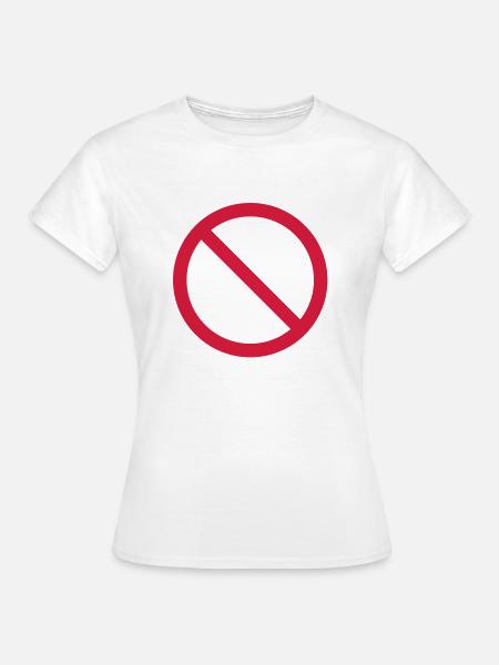 VERBOT - Frauen T-Shirt - Weiß