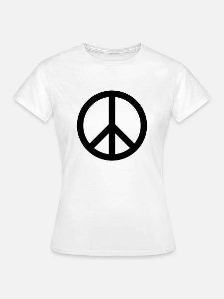 Peace - Frauen T-Shirt - Weiß