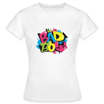 bad_boy - T-shirt Femme - blanc - Devant - AI Model Female 172 dark (172cm)