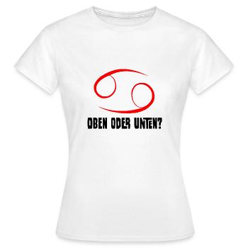 69 Sexe Sexe Position Ci-dessus Ci-dessous Disant drôle - T-shirt Femme - blanc - Devant - AI Model Female 172 dark (172cm)