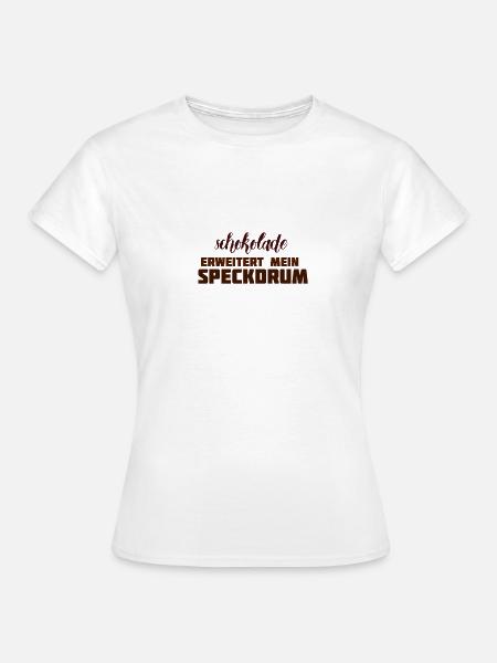 schokolade - Frauen T-Shirt - Weiß