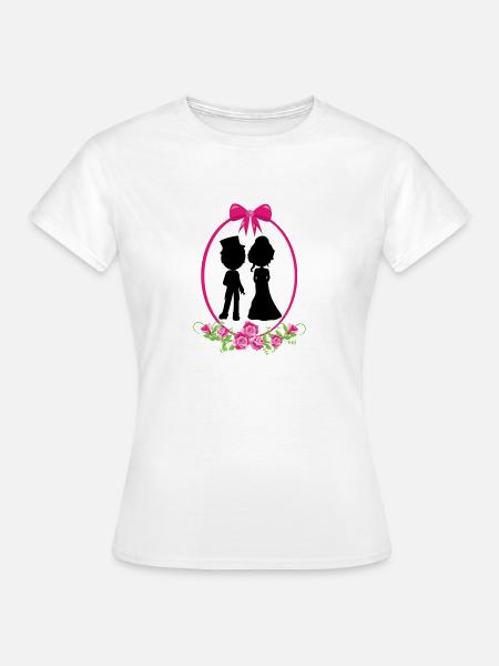 WEDDING - Frauen T-Shirt - Weiß