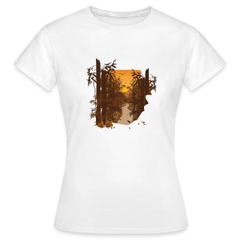 Japan Style - Women's T-Shirt - white - Front - AI Model Female 172 dark (172cm)