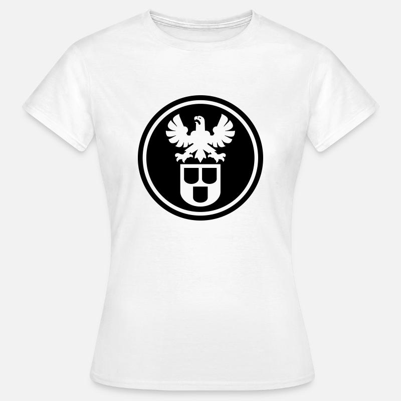 Painter and painter guild sign with eagle neg - Women's T-Shirt - white