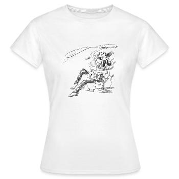 Rodeo Cowboy Wild West Design - T-shirt Femme - blanc - Devant - AI Model Female 172 dark (172cm)