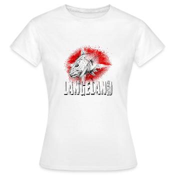 Langeland Dorsch - Frauen T-Shirt - Weiß - Vorne - AI Model Female 172 dark (172cm)