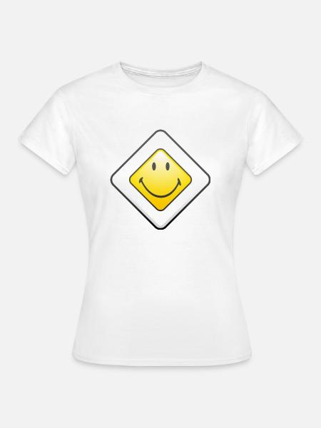 Smiley Main Street - Frauen T-Shirt - Weiß