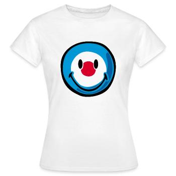 Smiley Target - T-shirt Femme - blanc - Devant - AI Model Female 172 dark (172cm)