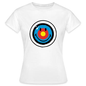 Smiley Target - T-shirt Femme - blanc - Devant - AI Model Female 172 dark (172cm)