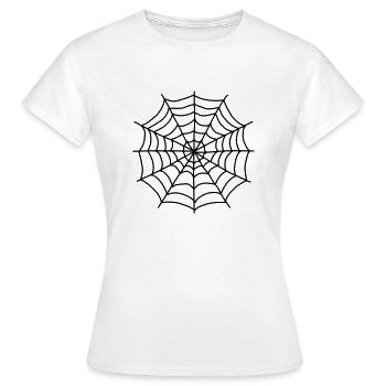 Spinnennetz - Frauen T-Shirt - Weiß - Vorne - AI Model Female 172 dark (172cm)