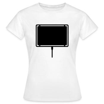 ortsschild - Frauen T-Shirt - Weiß - Vorne - AI Model Female 172 dark (172cm)