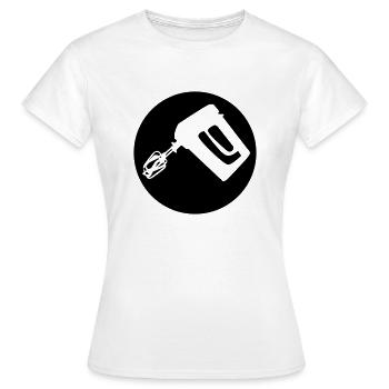 mixer - Women's T-Shirt - white - Front - AI Model Female 172 dark (172cm)