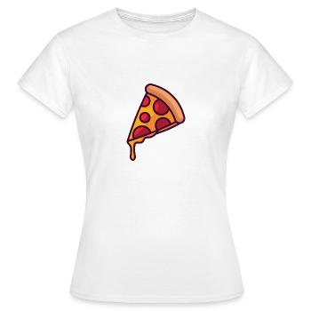 délicieux morceau de pizza - T-shirt Femme - blanc - Devant - AI Model Female 172 dark (172cm)