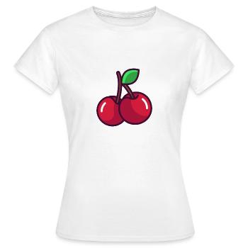 Cerise - T-shirt Femme - blanc - Devant - AI Model Female 172 dark (172cm)