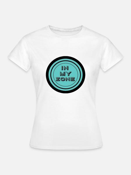 In meiner Zone Türkis - Frauen T-Shirt - Weiß