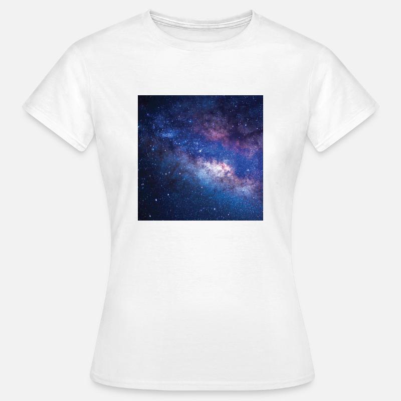 Space pattern - Women's T-Shirt - white