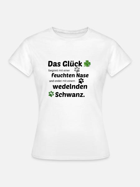 Hundeliebe, Hundeliebhaber - Frauen T-Shirt - Weiß
