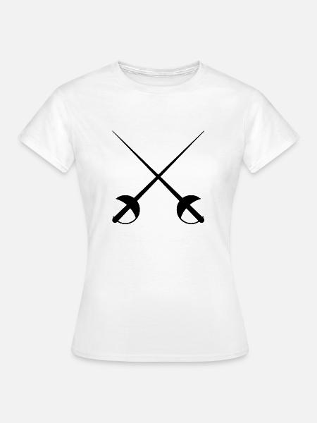 zwei Schwerter 1 - Frauen T-Shirt - Weiß