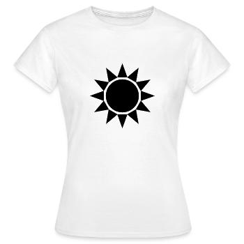 Sun - Women's T-Shirt - white - Front - AI Model Female 172 dark (172cm)