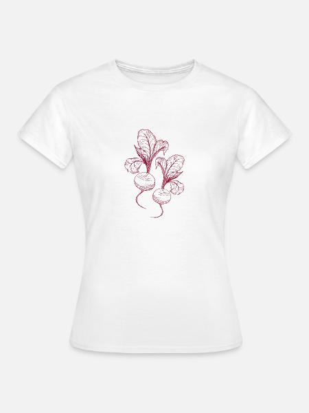 Rettich Gemüse Veganer Gärtner Geschenk - Frauen T-Shirt - Weiß