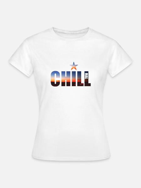 Chill mal Skyline Stern - Frauen T-Shirt - Weiß