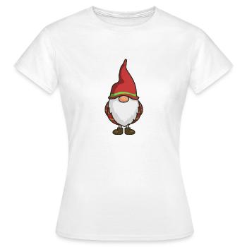 Roter Gnom - Frauen T-Shirt - Weiß - Vorne - AI Model Female 172 dark (172cm)