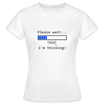 Witziger Spruch - Frauen T-Shirt - Weiß - Vorne - AI Model Female 172 dark (172cm)