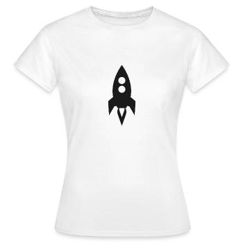 Rakete - Frauen T-Shirt - Weiß - Vorne - AI Model Female 172 dark (172cm)